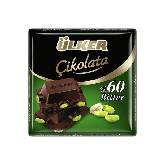 Ülker Bütün Antep Fıstıklı %60 Bitter Çikolata (65 G)